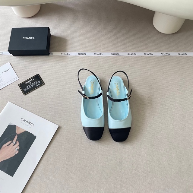Luxury Fashion Color Block Backless Sandals