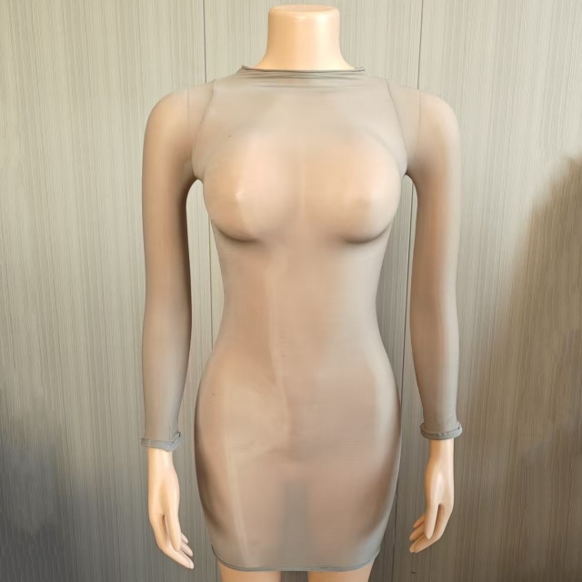 Sheer Mesh Tight Lingerie Dress