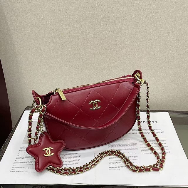 Fashion Leather Metal Logo Women Luxury Purses