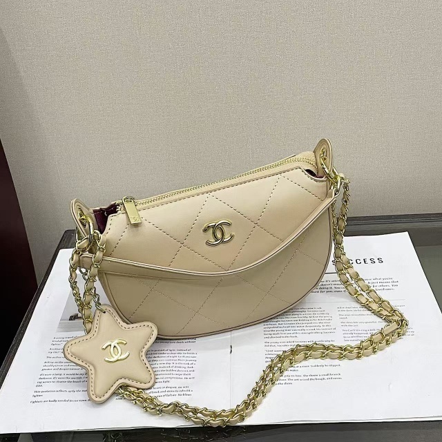 Fashion Leather Metal Logo Women Luxury Purses