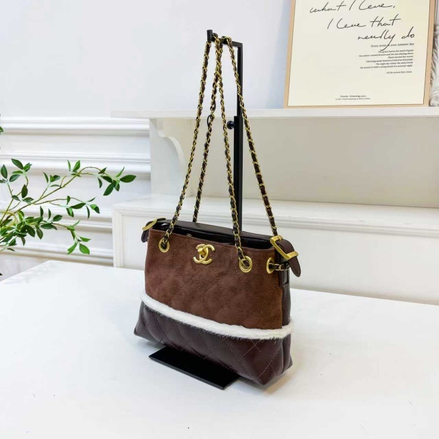 Luxury Fashion Suede Furry Women Shoulder Bags