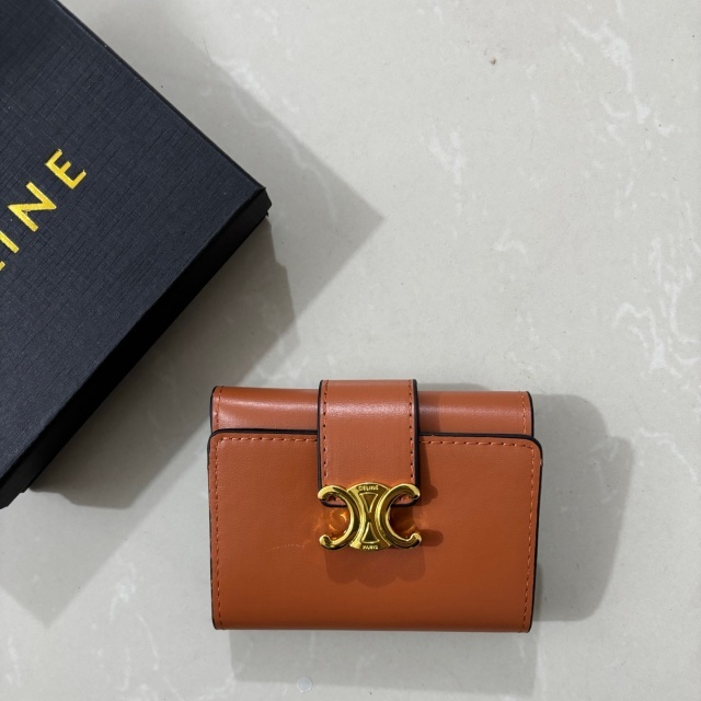 Fashion Metal Logo Luxury Women Wallets