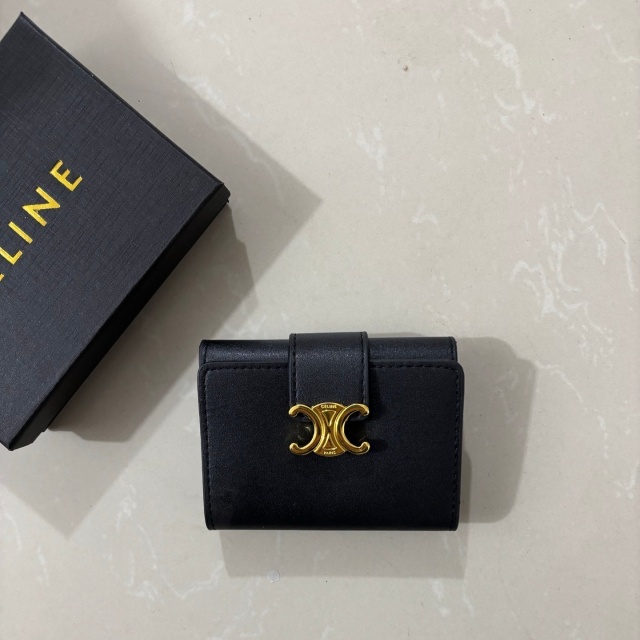 Fashion Metal Logo Luxury Women Wallets