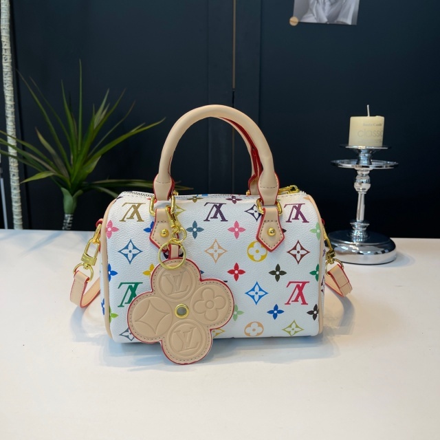 Printed Leather Fashion Luxury Crossbody Boston Bags