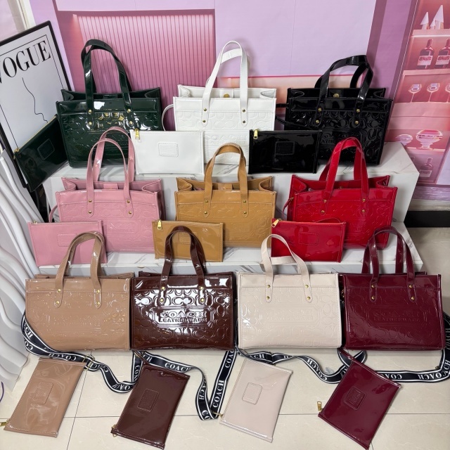 Shiny Leather Fashion Crossbody Handbags