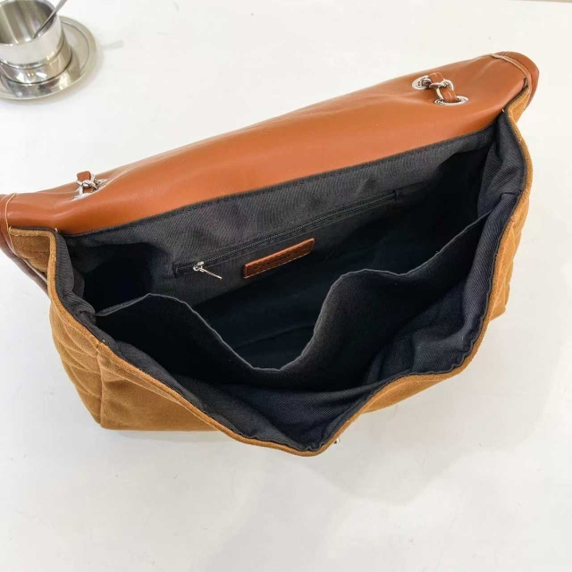 Metal Logo Fashion Suede Women Purses