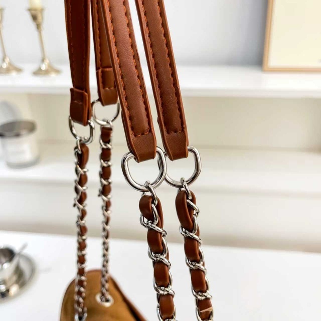 Metal Logo Fashion Suede Women Purses