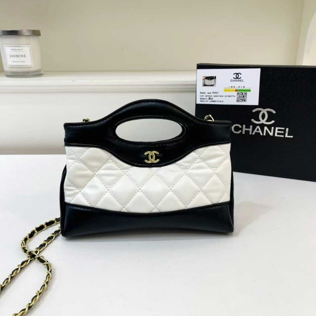 Metal Logo Leather Chained Luxury Messenger Bags