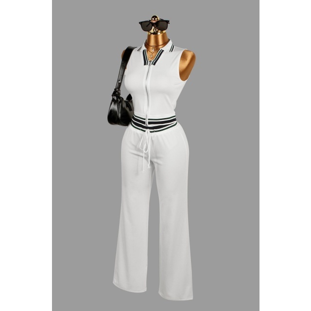 Activewear Sleeveless Tops Two Pieces Pant Set