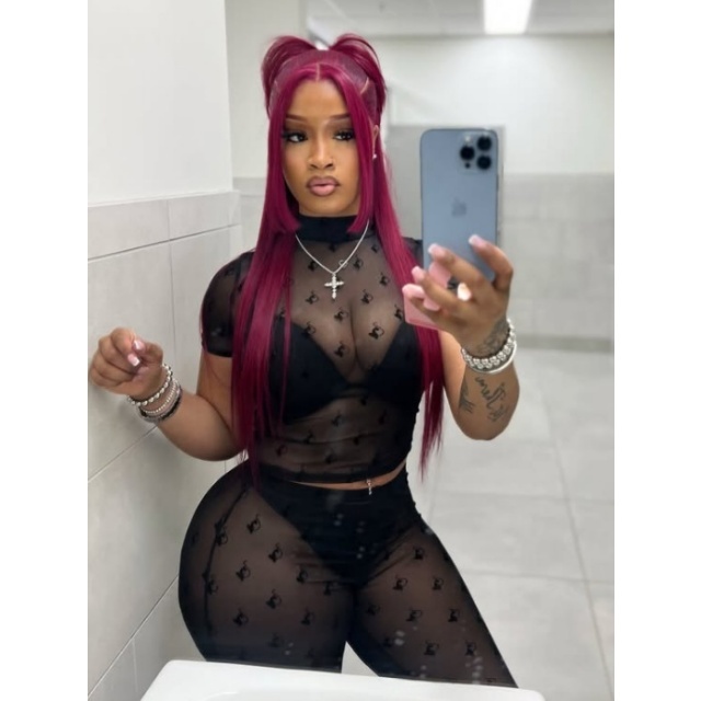 Sheer Mesh Cropped Tops Two Pieces Short Set