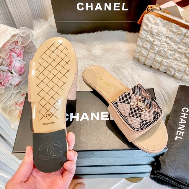 Luxury Fashion Rhinestones Women Casual Slippers