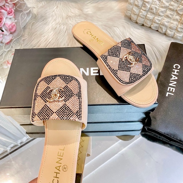 Luxury Fashion Rhinestones Women Casual Slippers
