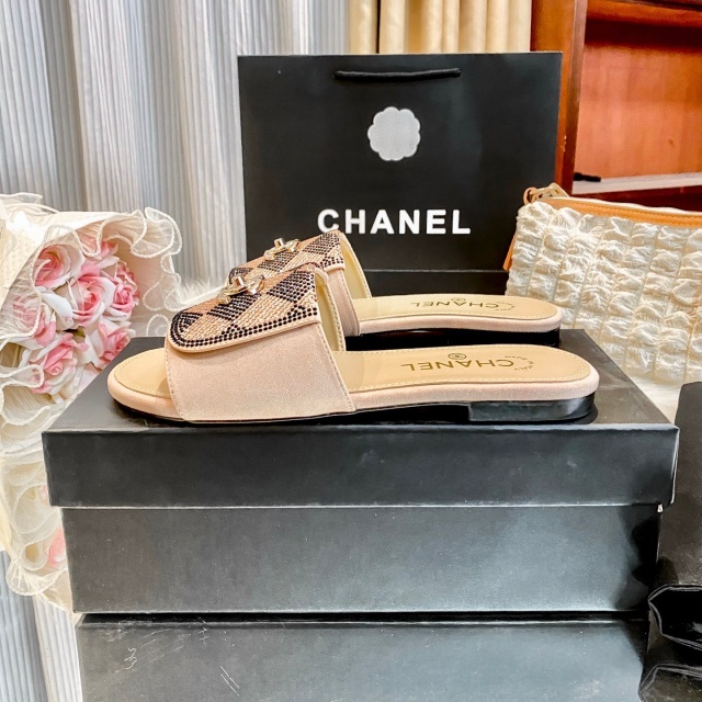 Luxury Fashion Rhinestones Women Casual Slippers