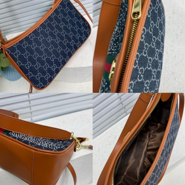 Rhinestones Fashion Leather Crossbody Handbags