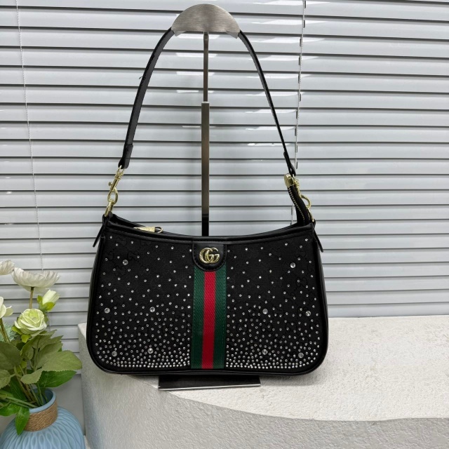 Rhinestones Fashion Leather Crossbody Handbags