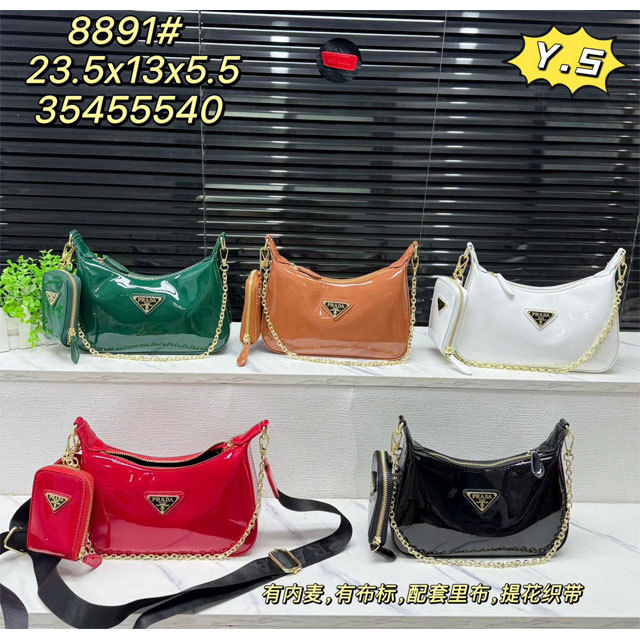 Shiny Leather Fashion Women Messenger Bags