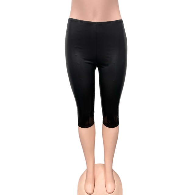Plunging V Neck Teddies Top Knee-length Pant Set