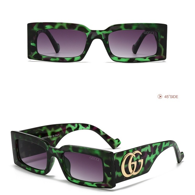 Rectangular Frame Retro Luxury Glasses