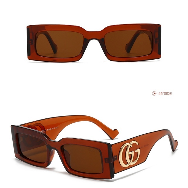 Rectangular Frame Retro Luxury Glasses