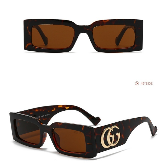Rectangular Frame Retro Luxury Glasses