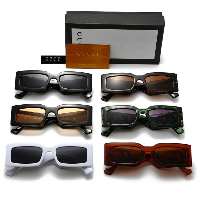 Rectangular Frame Retro Luxury Glasses