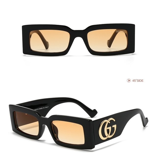 Rectangular Frame Retro Luxury Glasses