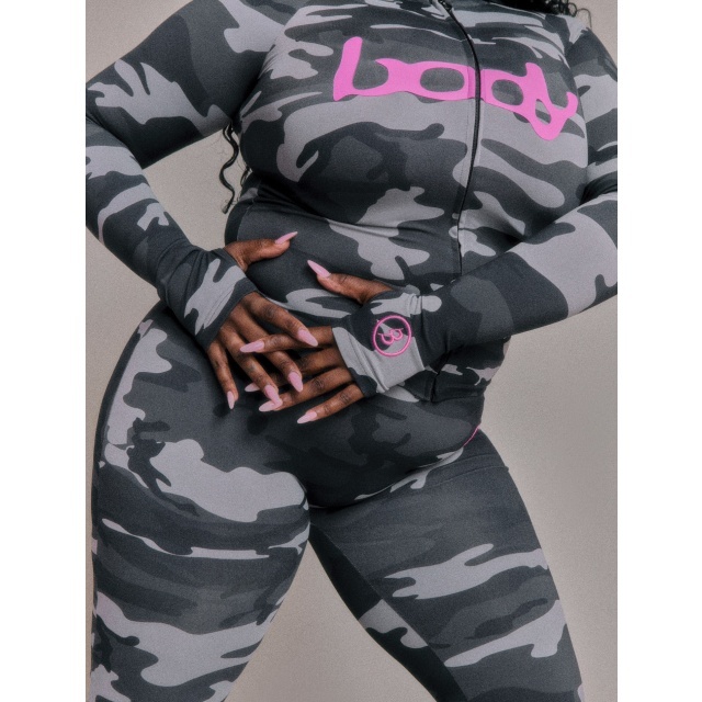 Letters Printed Hooded Top Casual Pant Set
