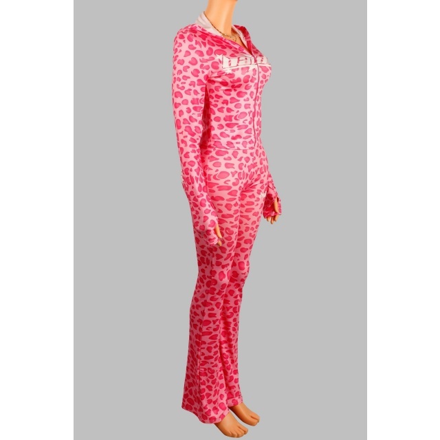 Baddie Printed Hooded Two Pieces Pant Set