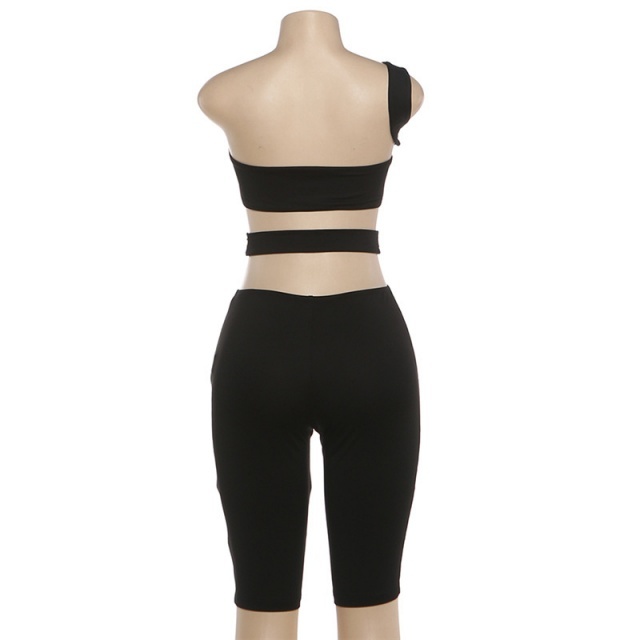 Riveting Cut Out Tiight Romper