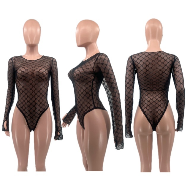 See Through Mesh Bodysuit