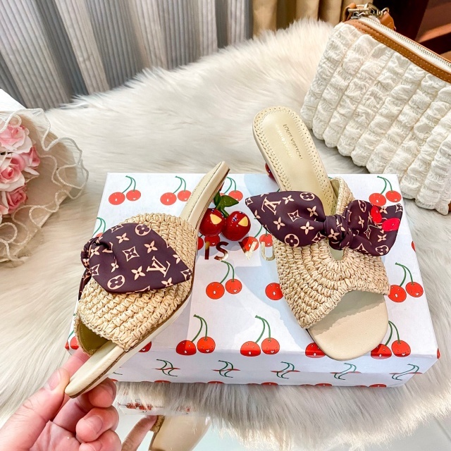 Fashion Cherry Heeled Women Summer Sandals