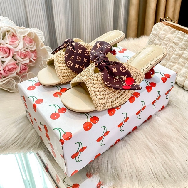 Fashion Cherry Heeled Women Summer Sandals