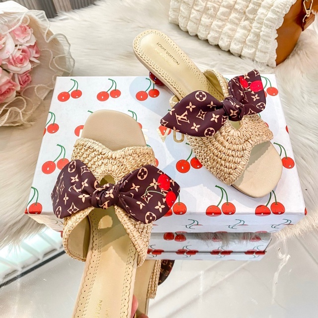 Fashion Cherry Heeled Women Summer Sandals