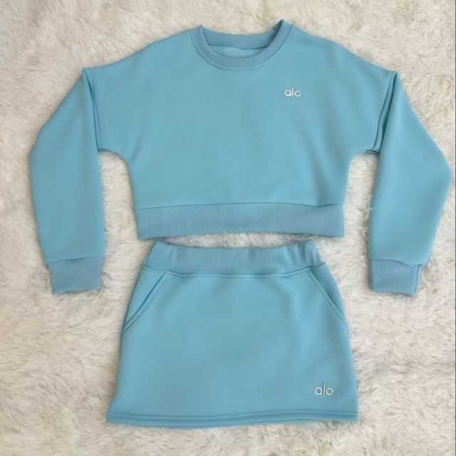 Fashion Sport Sweatshirt Top Skirt Set