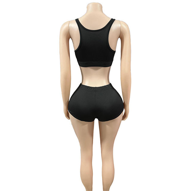 Printed Tank Top Mini Short Set