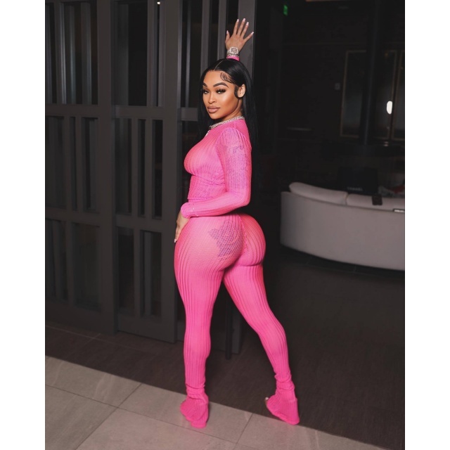 Solid Color See Through Slim Fit Pant Set