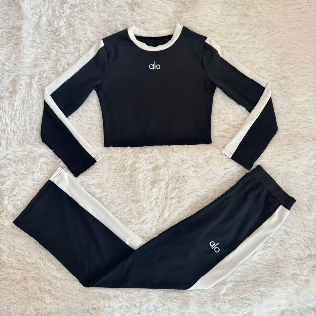 Fashion Embroidery Striped Casual Pants Suit