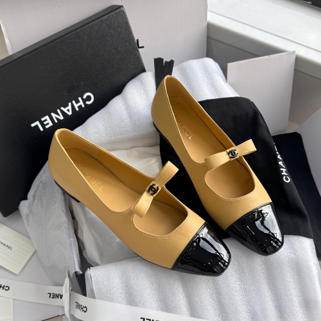 Luxury Fashion Color Block Bowknot Flat Shoes