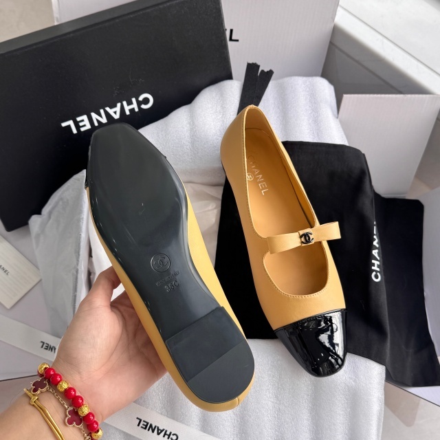 Luxury Fashion Color Block Bowknot Flat Shoes