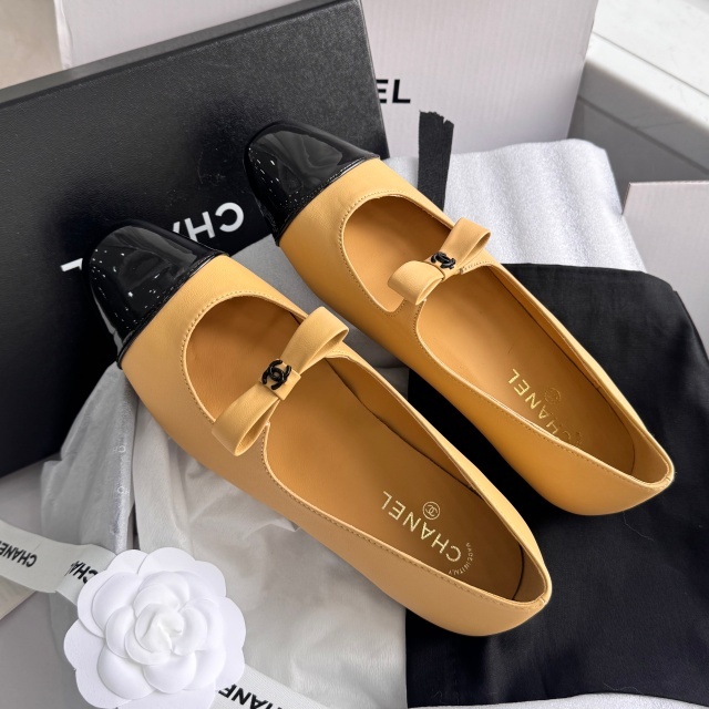 Luxury Fashion Color Block Bowknot Flat Shoes
