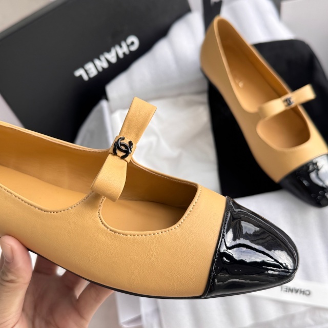 Luxury Fashion Color Block Bowknot Flat Shoes
