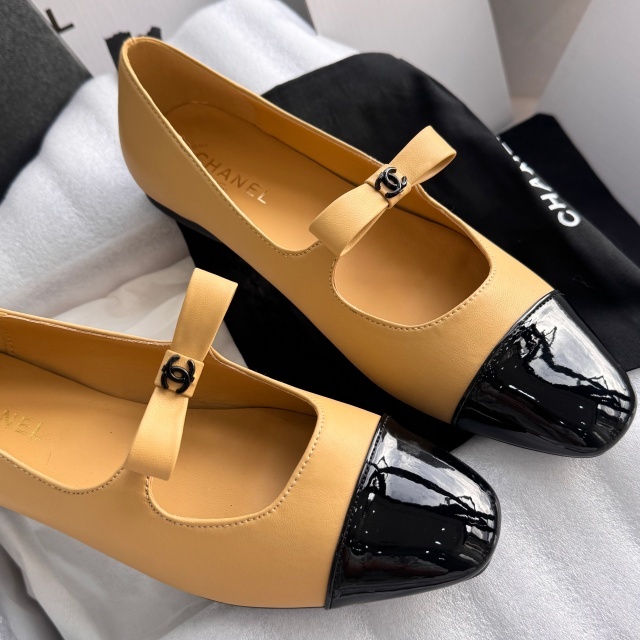 Luxury Fashion Color Block Bowknot Flat Shoes