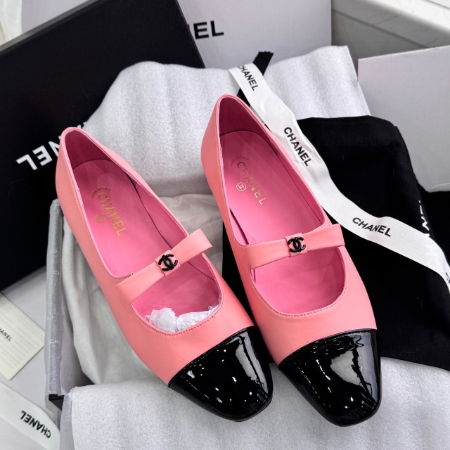 Luxury Fashion Color Block Bowknot Flat Shoes