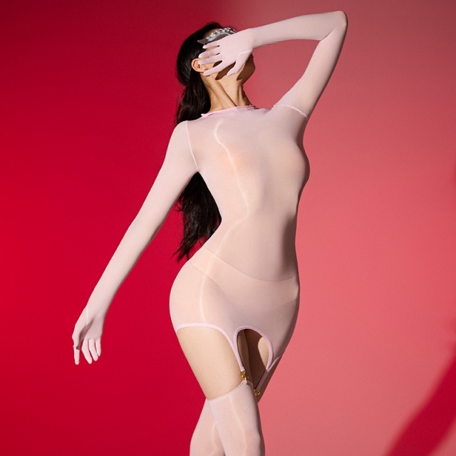 Solid Color Body Stockings Leotard Suspender Bodysuit