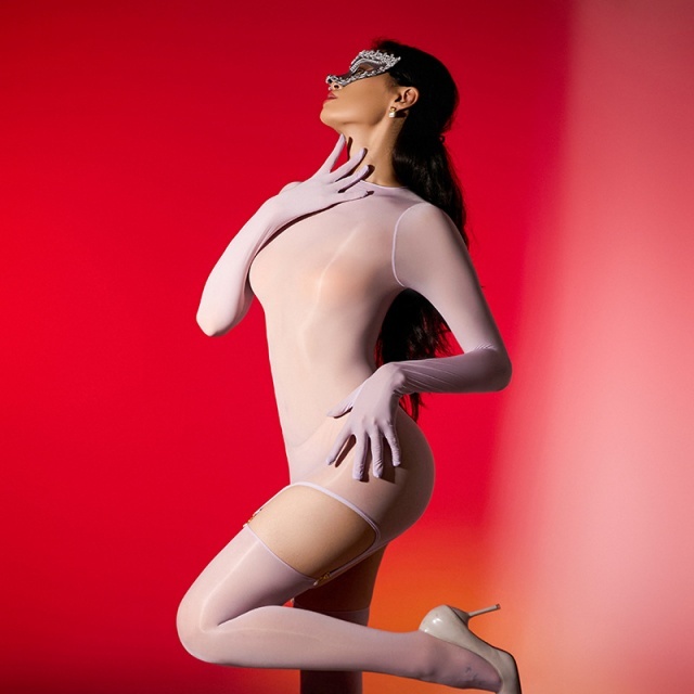 Solid Color Body Stockings Leotard Suspender Bodysuit