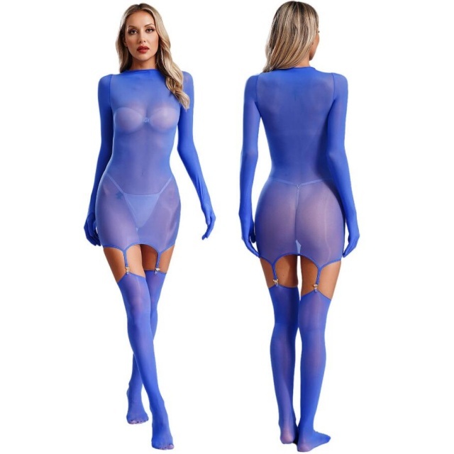 Solid Color Body Stockings Leotard Suspender Bodysuit