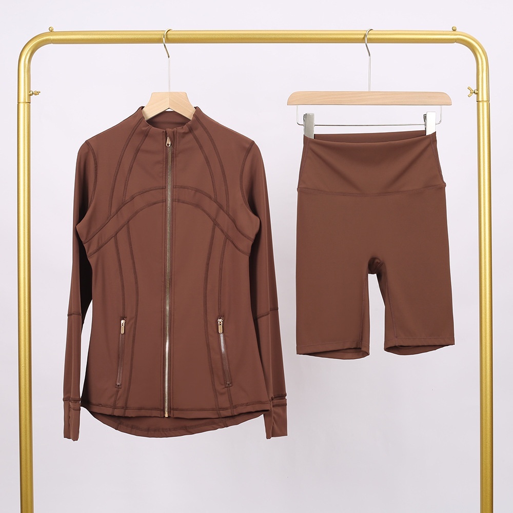 Slim Fit Yoga Short Set(come with logo and tag )