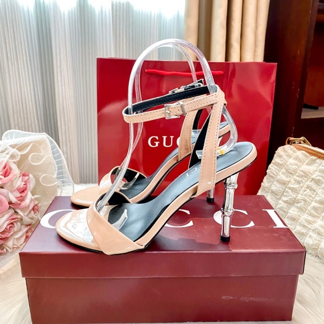 Luxury Fashion Bamboo Joint High Heeled Sandals