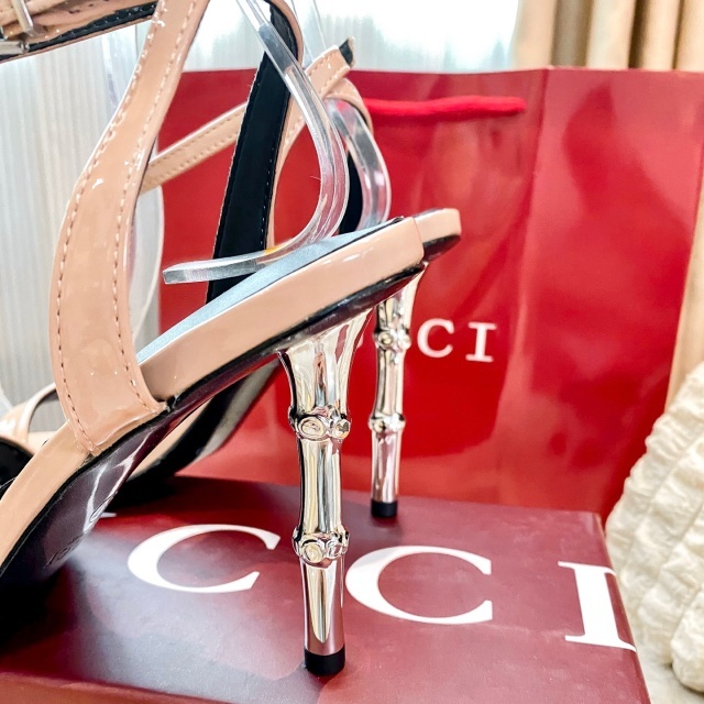 Luxury Fashion Bamboo Joint High Heeled Sandals