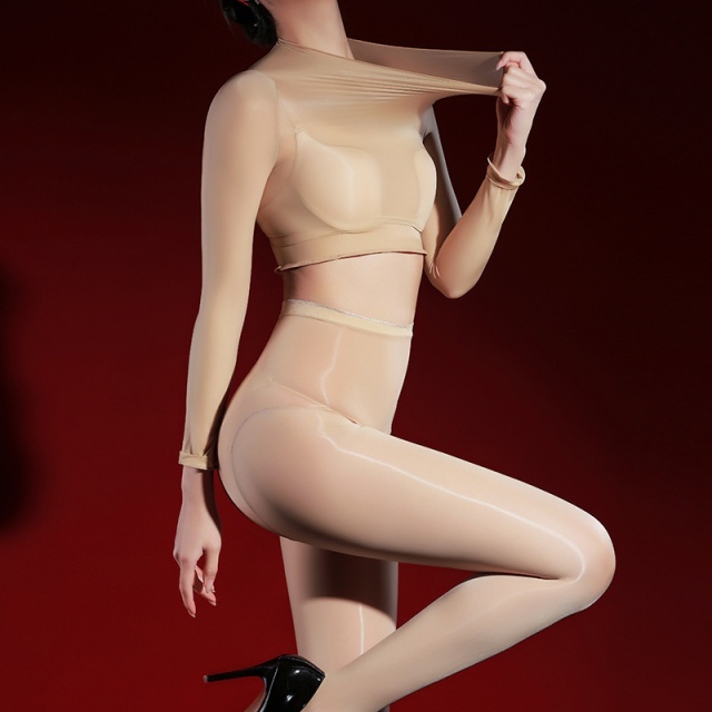 Sheer Mesh Tight Stocking Two Pieces Set